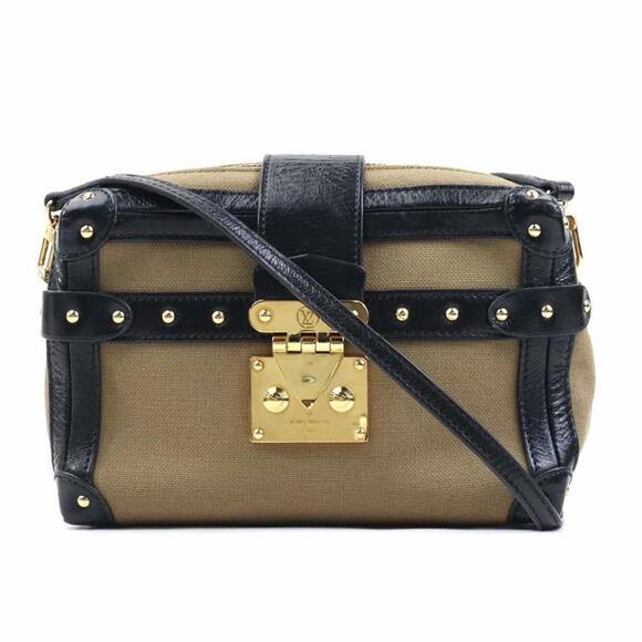 LOUIS VUITTON Black Leather Shoulder Bag - Picture 1 of 5